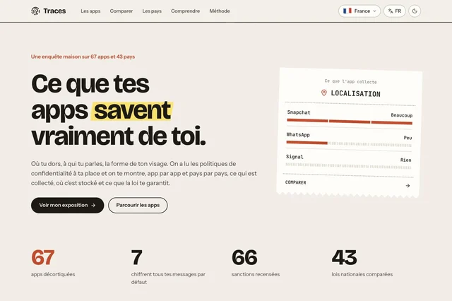Accueil de Traces